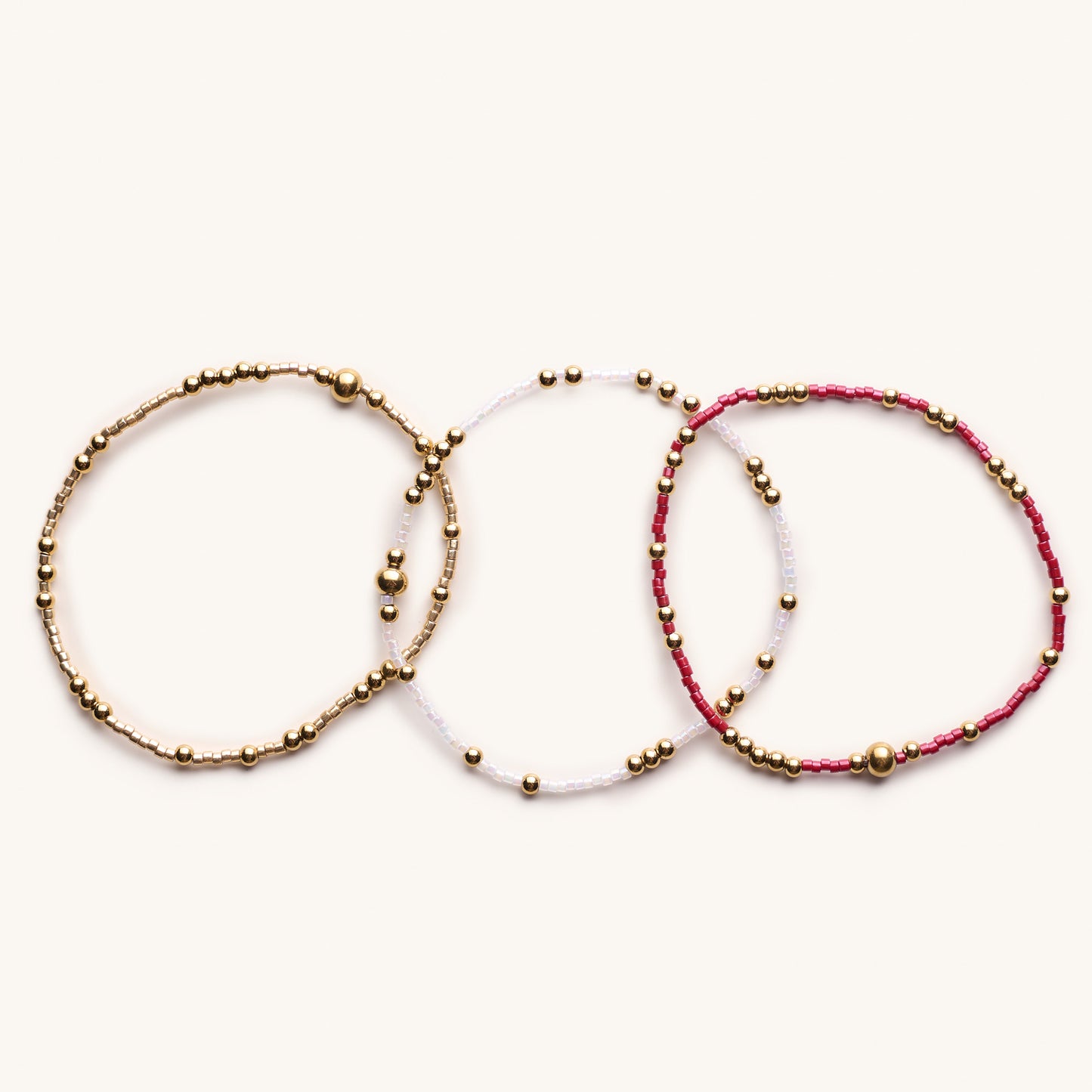 Game Day Bracelet Set-Crimson