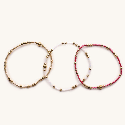 Game Day Bracelet Set-Crimson