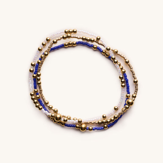 Game Day Bracelet Set- Blue