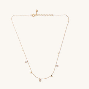 Lydia Baguette Crystal Necklace