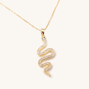 Shimmering Snake Adjustable Necklace - Nikki Smith Designs 