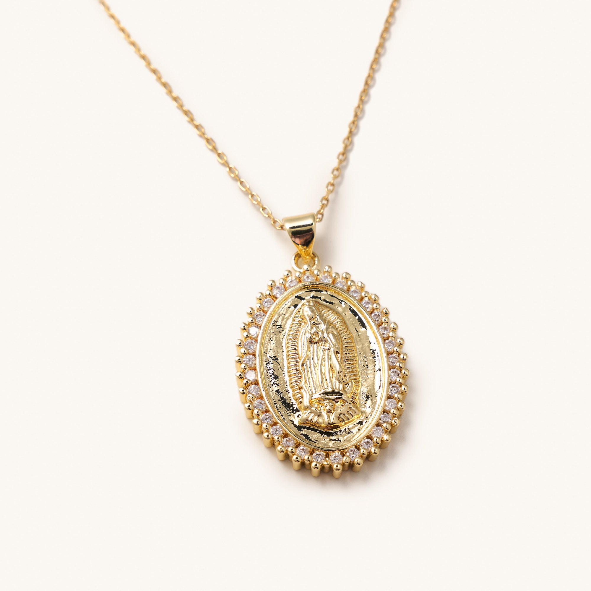 Exquisite Virgin Mary Necklace Men 316 Stainless Steel Silver Color Our  Lady of Guadalupe Necklaces Jewelry virgen de guadalupe - AliExpress