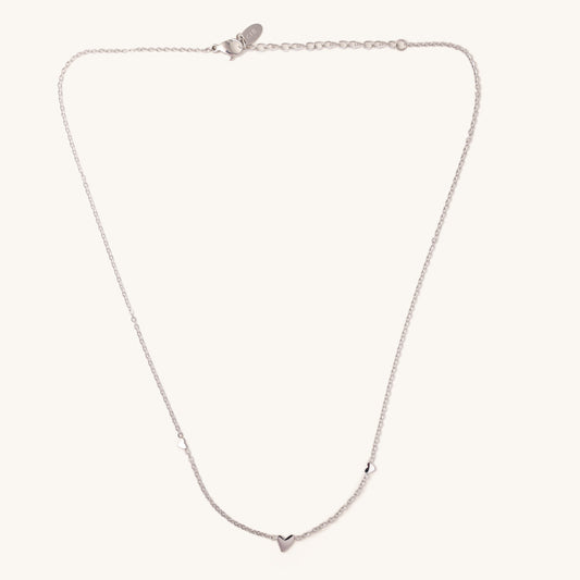 Silver Alice Triple Heart Necklace