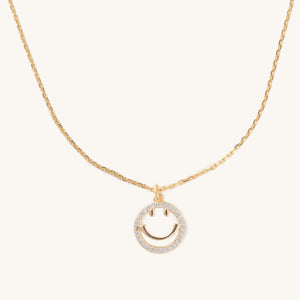 Crystal Smiley Necklace