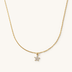 Pave Crystal Star Necklace