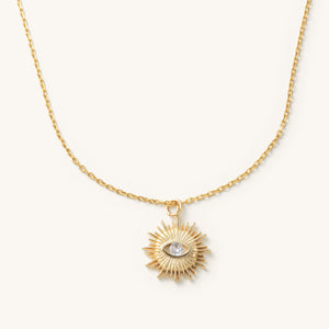 Gold Sunshine Short Necklace - Nikki Smith Designs 