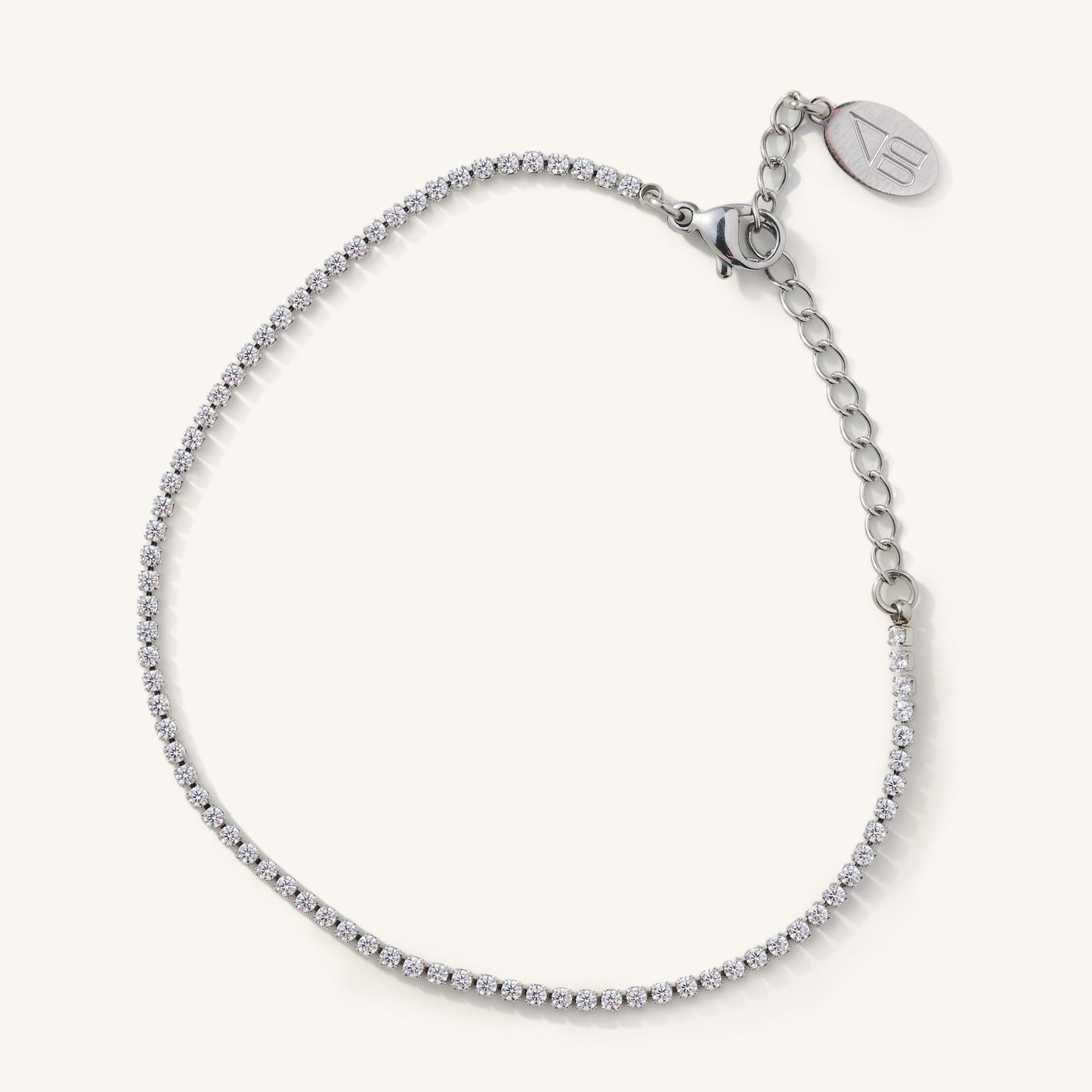 Silver Micro Tennis Bracelet- Waterproof