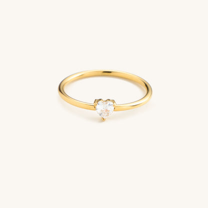 Crystal Heart Ring