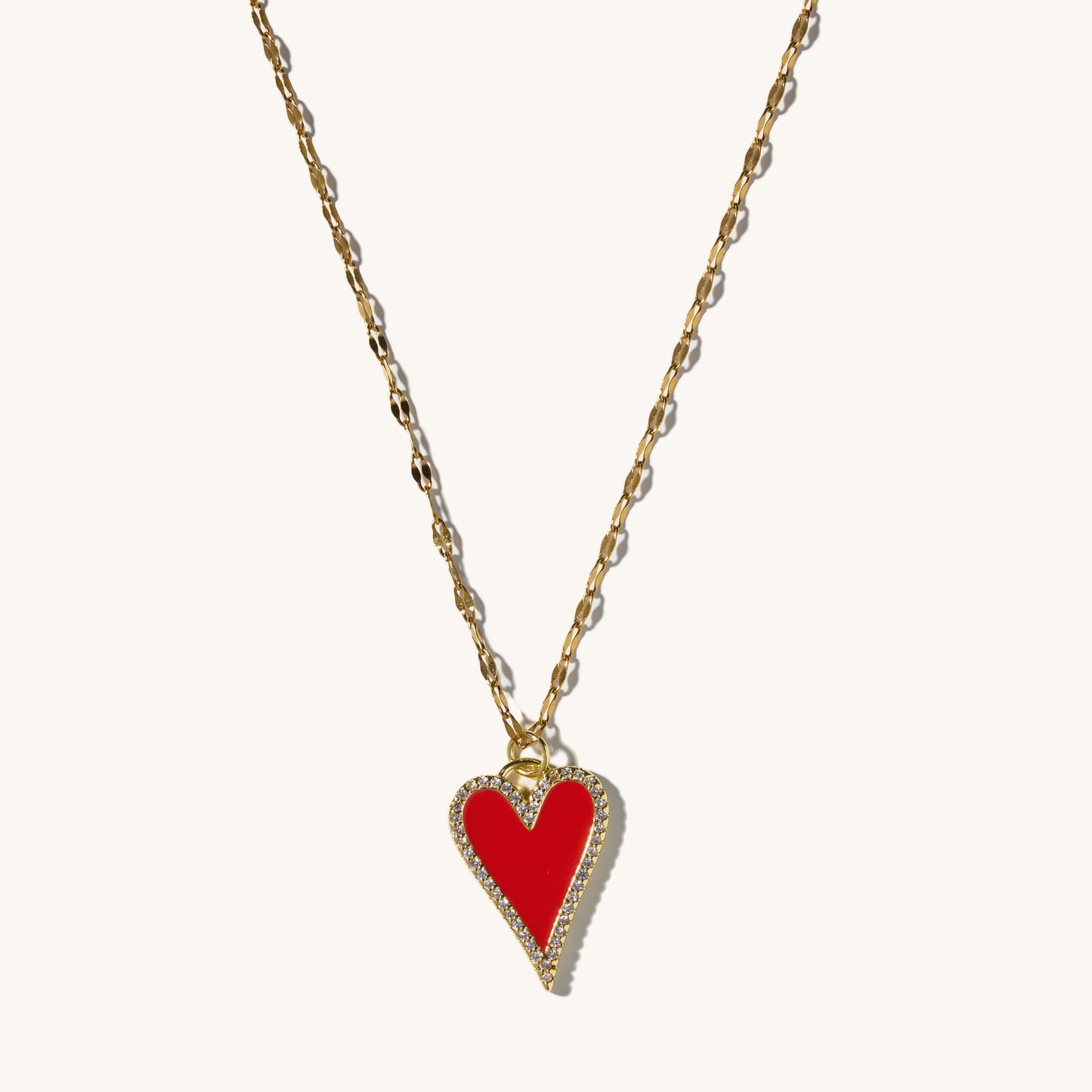 Meg Red Heart Necklace