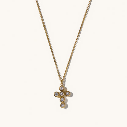 Faith Gem Cross Necklace