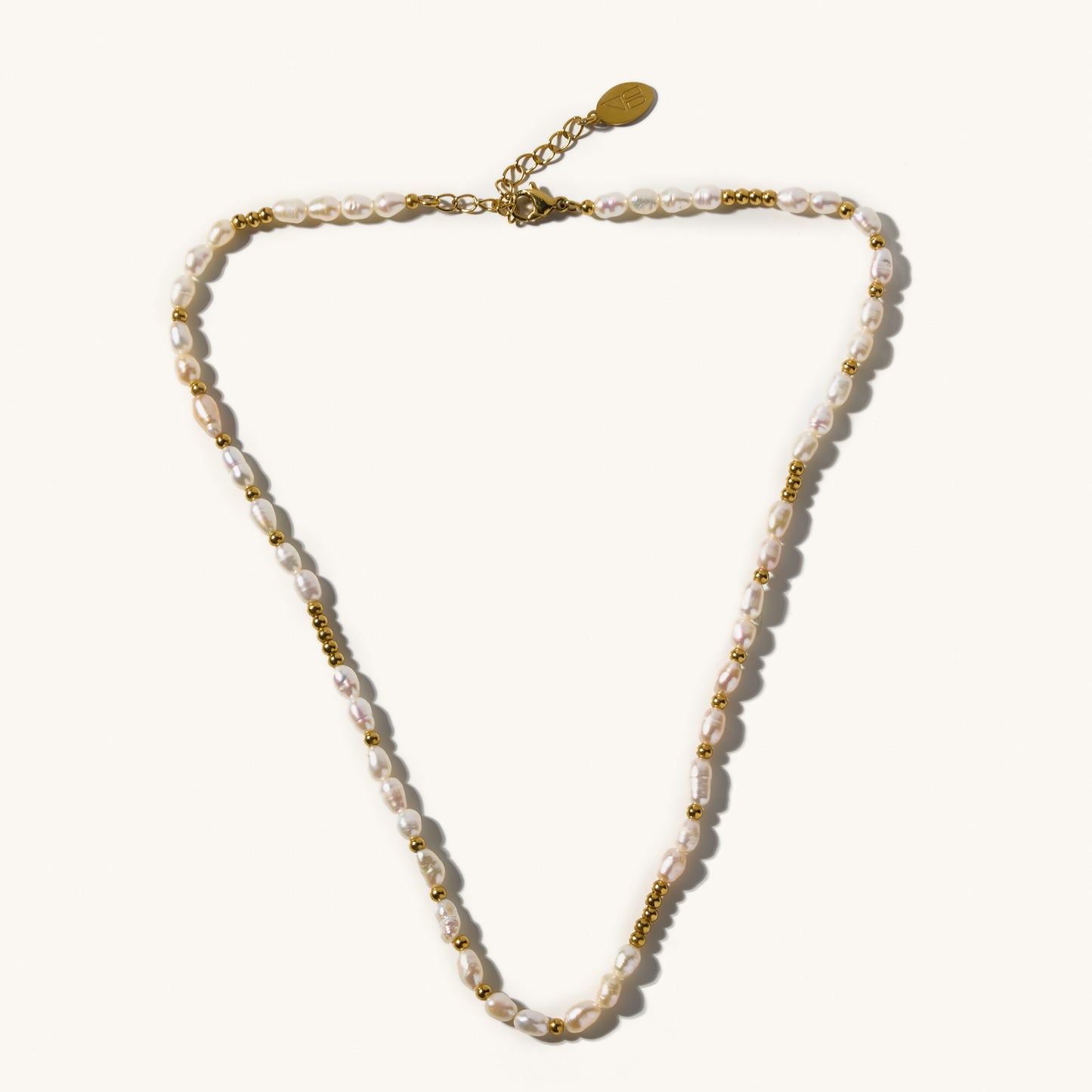 Pearl Gold Bead Necklace