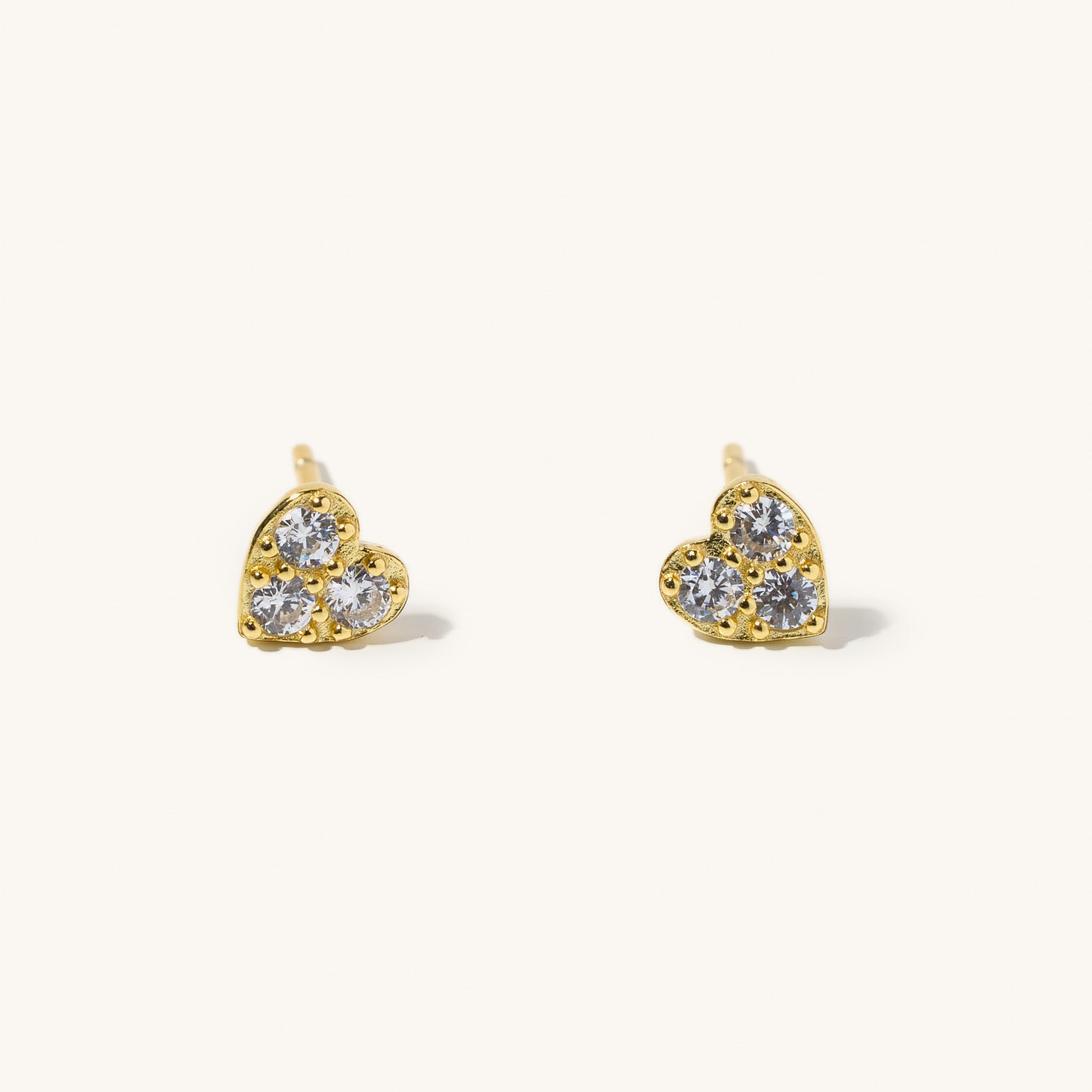 Crystal Mini Heart Studs