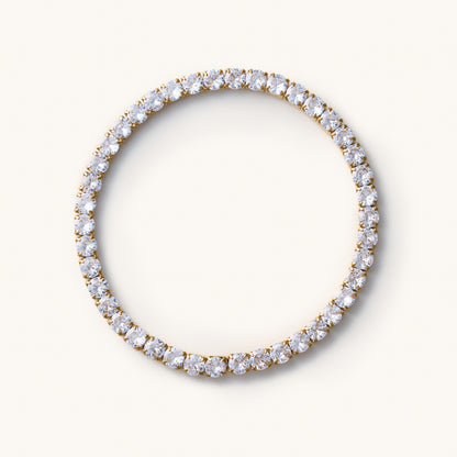 Elastic Tennis Bracelet- Gold
