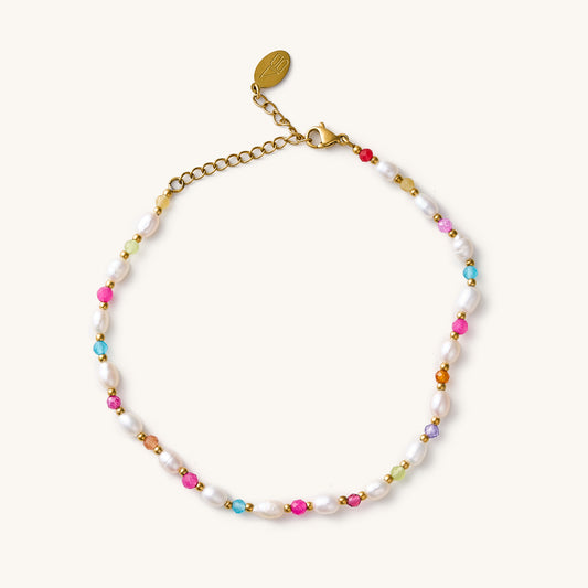 Beaded Pearl Anklet