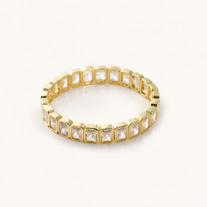 Wren Baguette Crystal Elastic Bracelet
