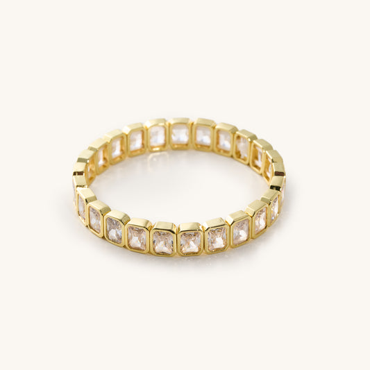 Wren Baguette Crystal Elastic Bracelet