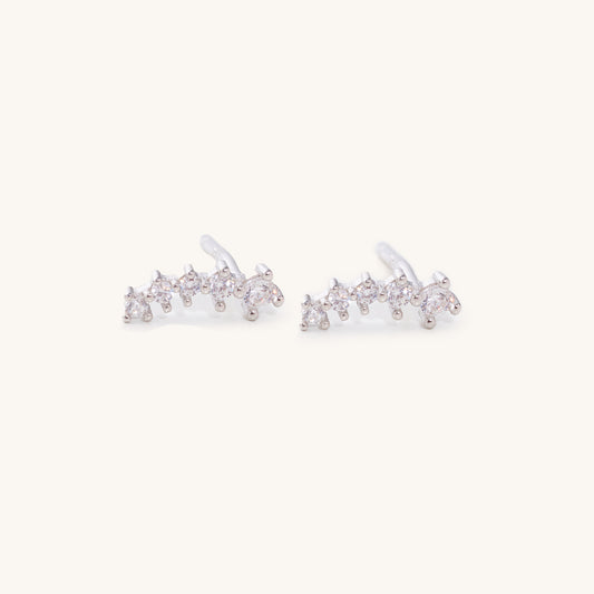 Silver Tully Bar Micro Studs