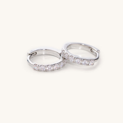 Waterproof Silver Crystal Huggies