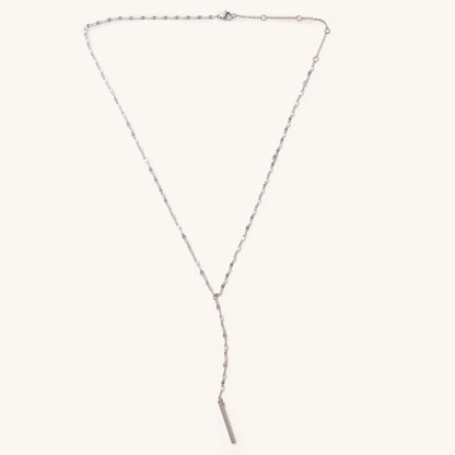 Waterproof Silver Shimmer Lariat