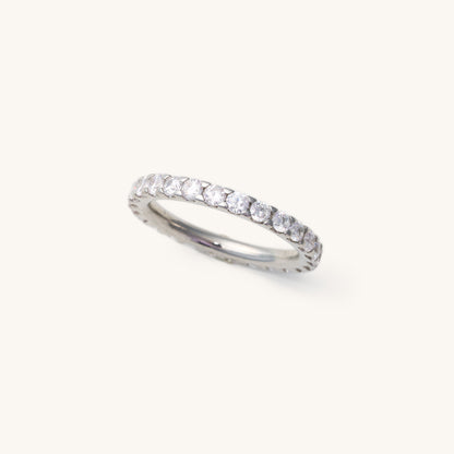 Merit Silver Crystal Ring