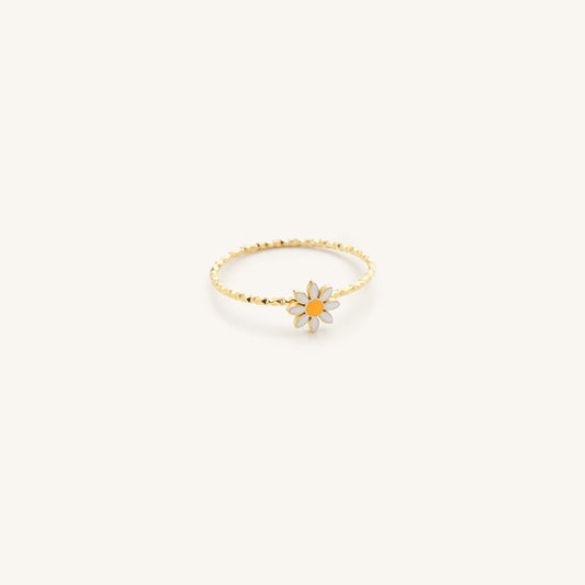 Dainty Daisy Gold Ring