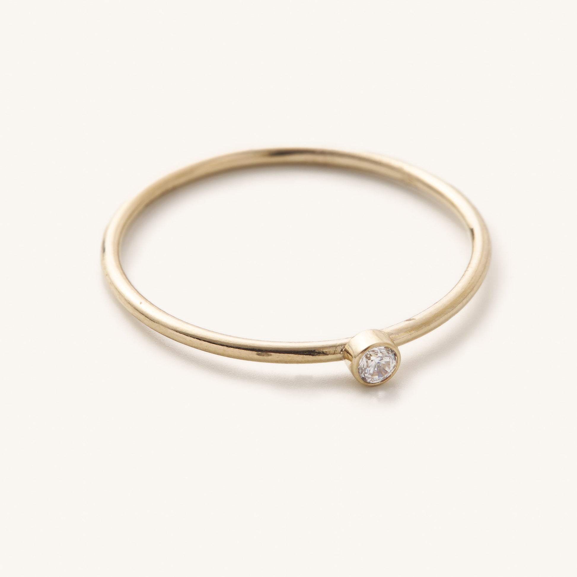 Clear Crystal Stackable Ring - Nikki Smith Designs 