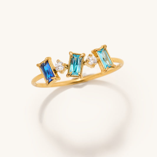 Talia Triple Crystal Ring
