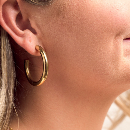 Rome Tube Hoops- Medium & Large
