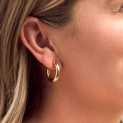 Rome Tube Hoops- Medium & Large