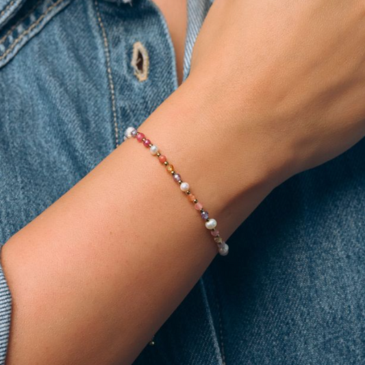 Penelope Pink Pearl Bracelet