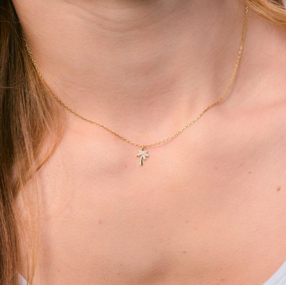 Golden Palm Tree Necklace