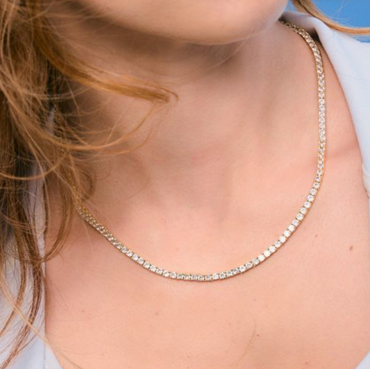 Gigi Tennis Necklace- 18"