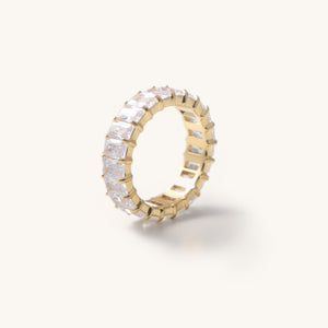 Waterproof Gold Crystal Shimmer Ring