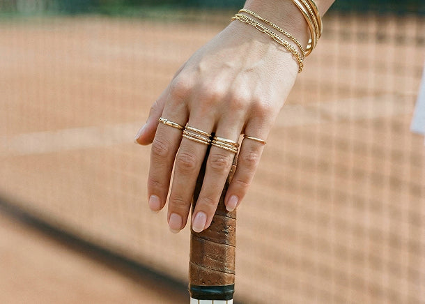 Lovie Gold Heart Ring- Waterproof – Nikki Smith Designs