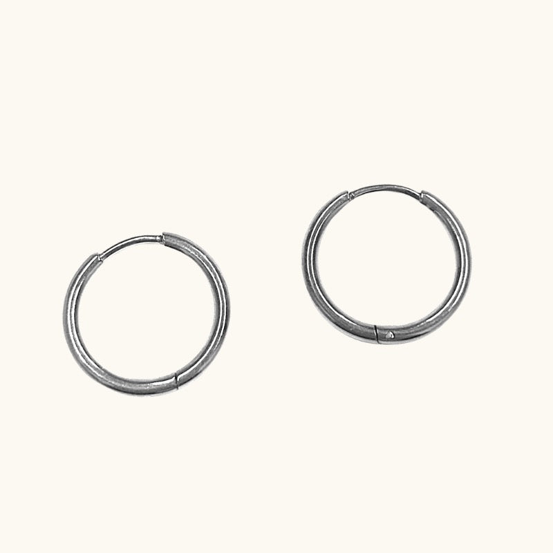 Dainty Silver Hoops