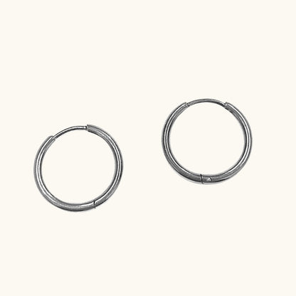 Dainty Silver Hoops