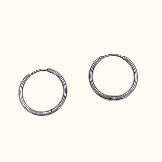 Dainty Silver Hoops