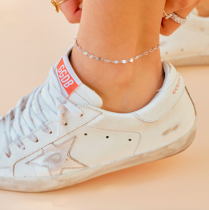 Waterproof Silver Gwen Anklet