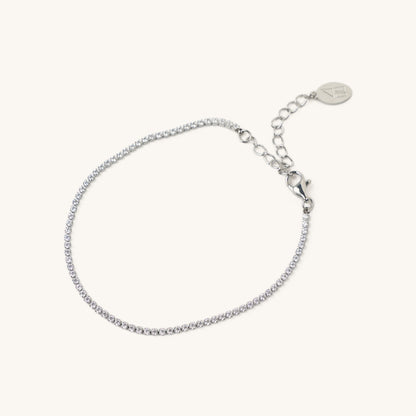 Silver Micro Tennis Bracelet- Waterproof