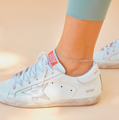 Waterproof Silver Tasha Anklet