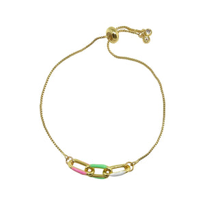 Poppy Chain Slider Bracelet