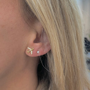 Fly Away Gold Studs