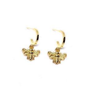 Bumble Gold Hoops - Nikki Smith Designs 