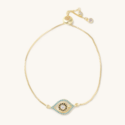 Liv Blue Eye Slider Bracelet