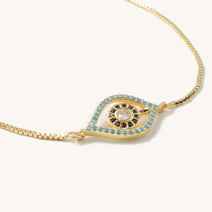 Liv Blue Eye Slider Bracelet