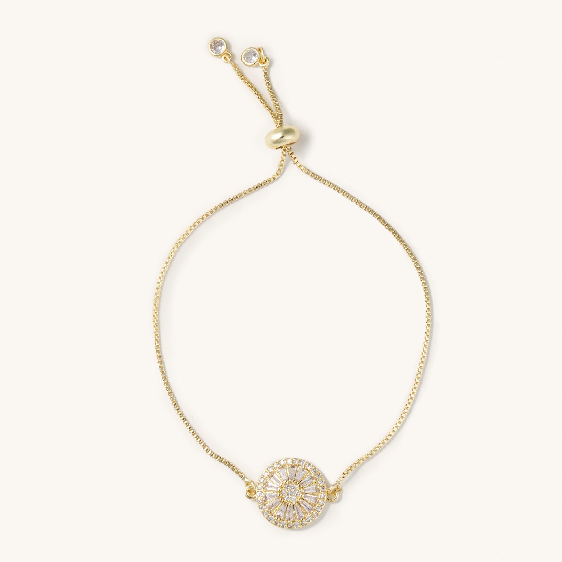 Antique Gold Crystal Slider - Nikki Smith Designs 