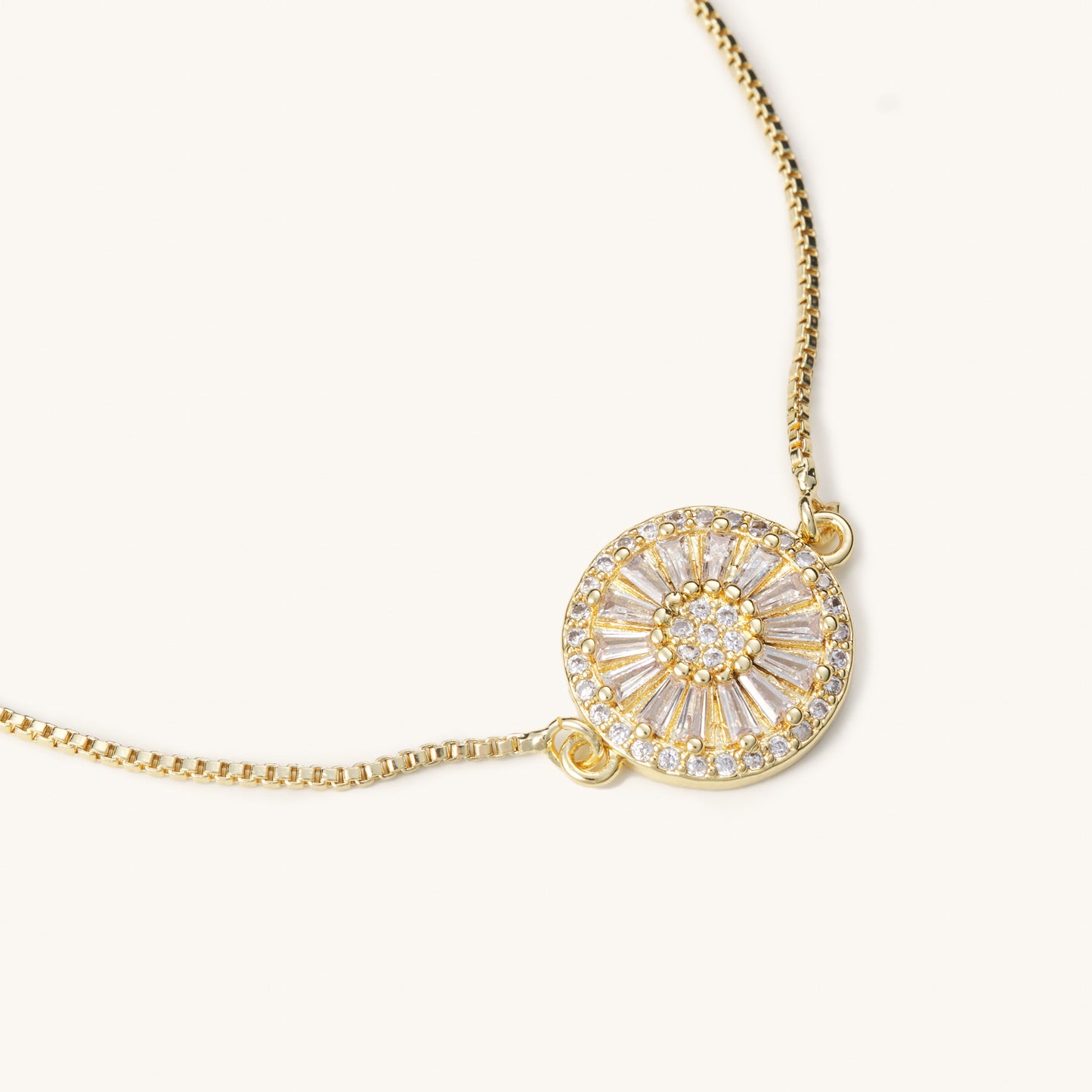 Antique Gold Crystal Slider - Nikki Smith Designs 