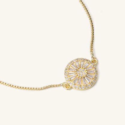 Antique Gold Crystal Slider - Nikki Smith Designs 