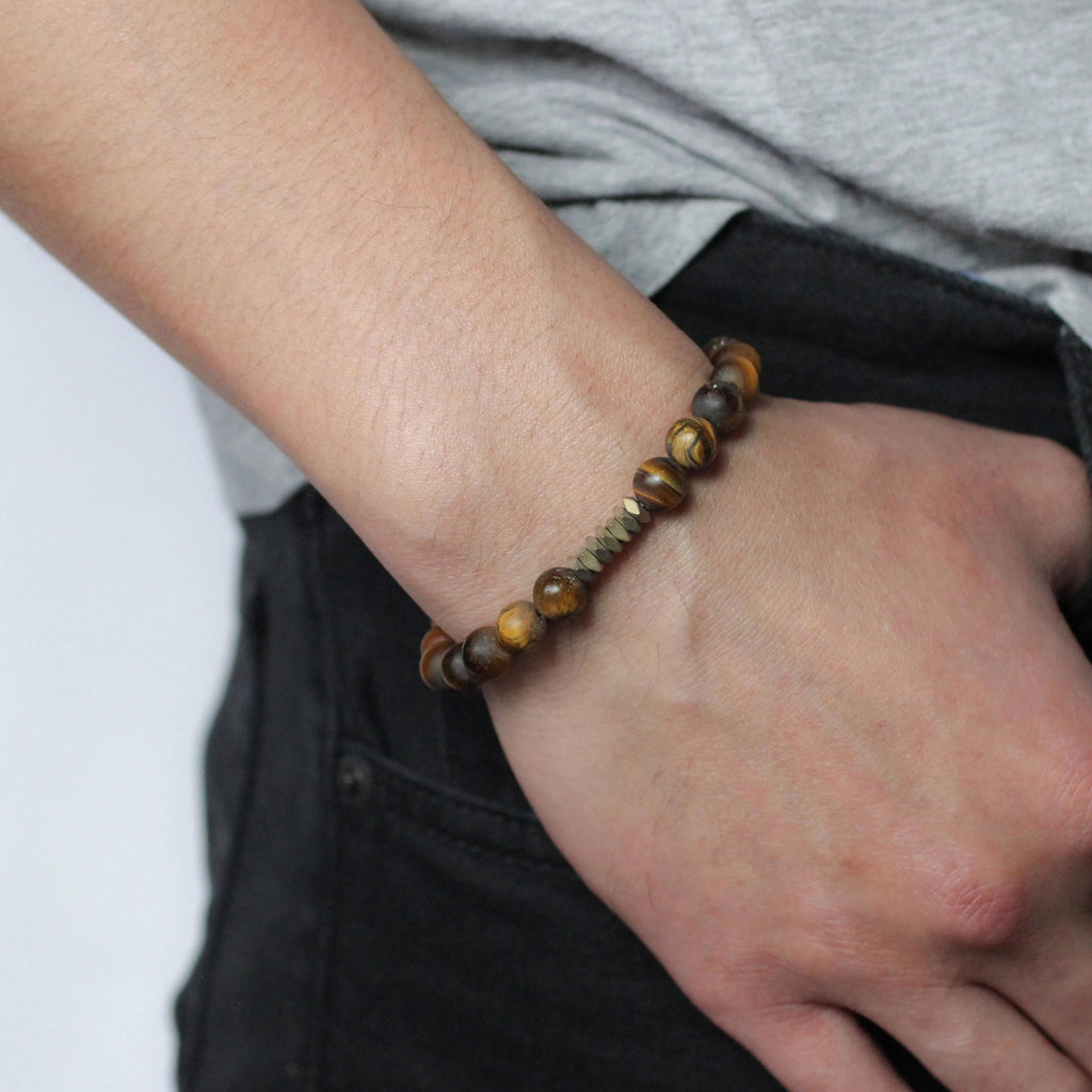 Crew Men’s Beaded Stone Bracelet - Nikki Smith Designs 