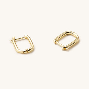 Cara Clip Gold Hoops - Nikki Smith Designs 